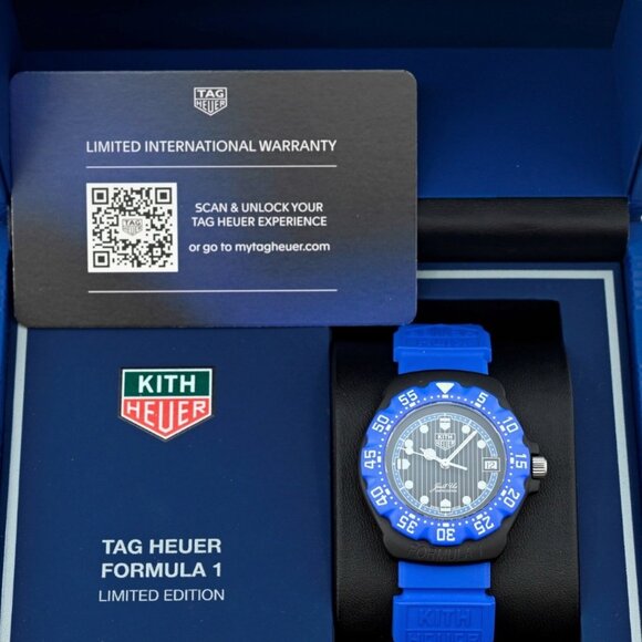 Tag Kith Heuer 35mm Men's Formula 1 LE 825 Blue Watch B+P New - Picture 1 of 9